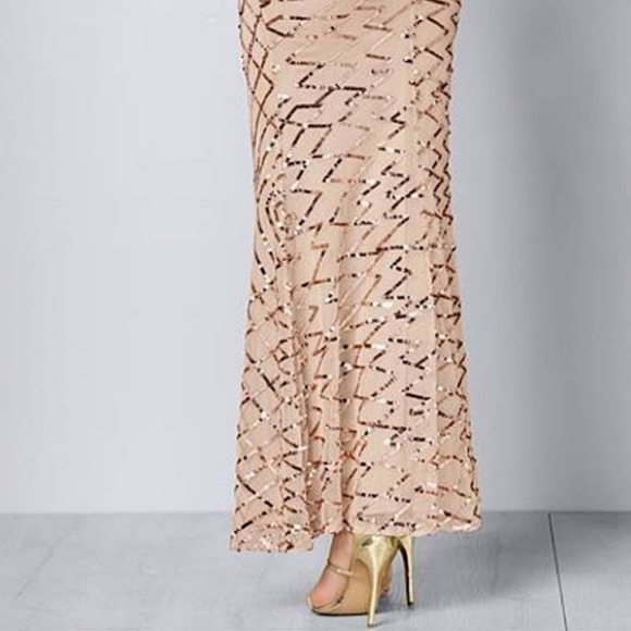 Women Rose gold Party Dress Size 2 - Picture 2 of 11